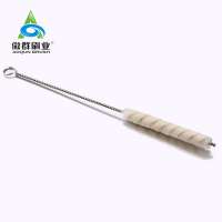 Factory Supply Steel Metal Cotton Cleaner Brush for Stainless Steel Straws